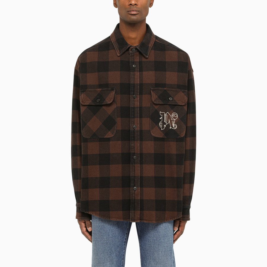palm angels plaid shirt