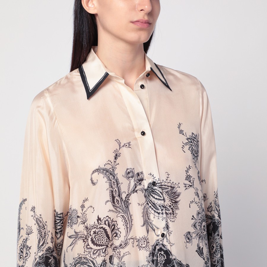 Tシャツ・カットソー Zimmermann Zimmermann Rhiannon Blouse (3236TSS251 CREAM) Rhiannon Tie Neck Blouse Cream Paisley Online | Zimmermann