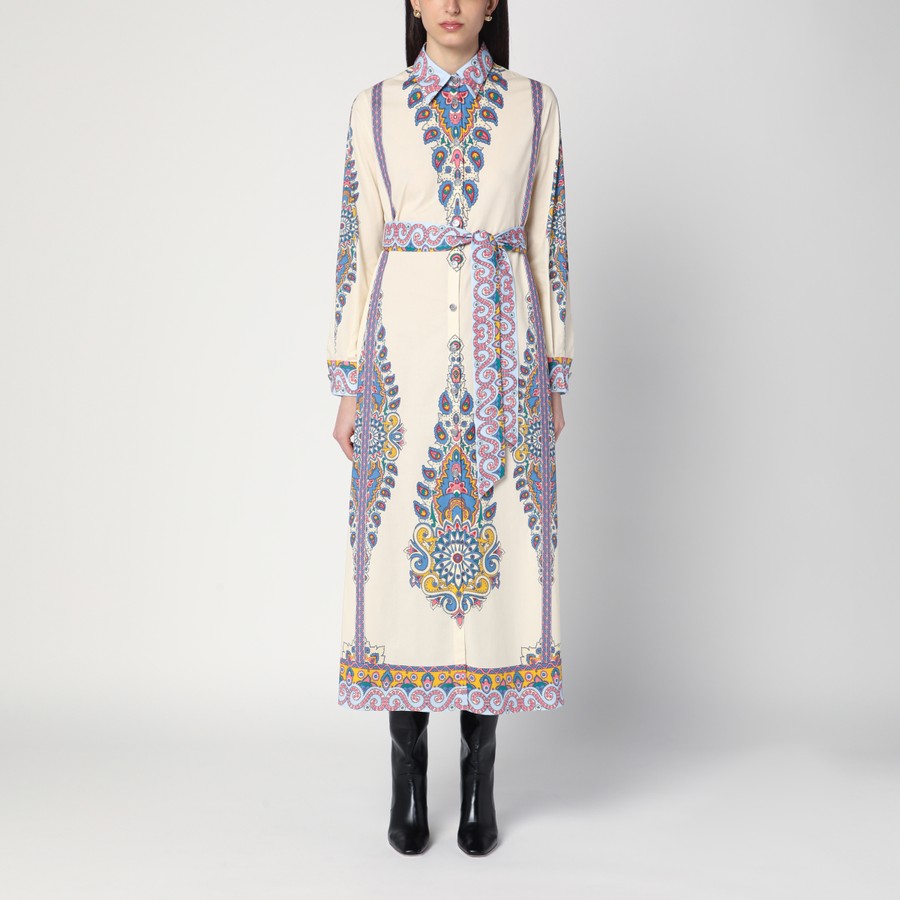 ワンピースその他 ETRO Cotton chemise dress with Paisley print ETRO Cotton chemise dress with Paisley print | TheDoubleF