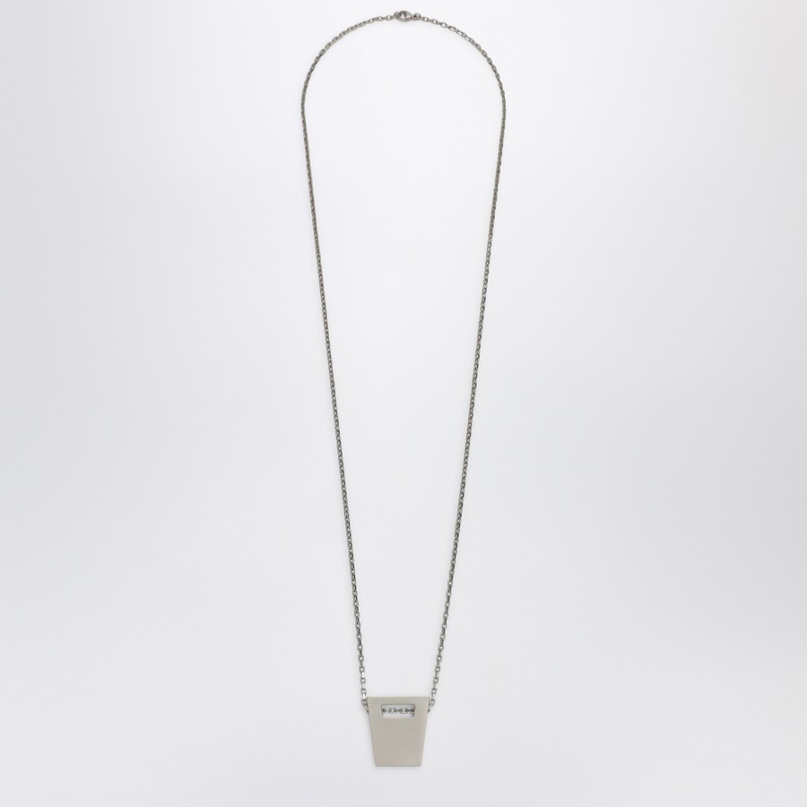 ネックレス・チョーカー Rick Owens Silver Cunt Necklace In l Rick Owens Silver Cunt necklace in metal | TheDoubleF