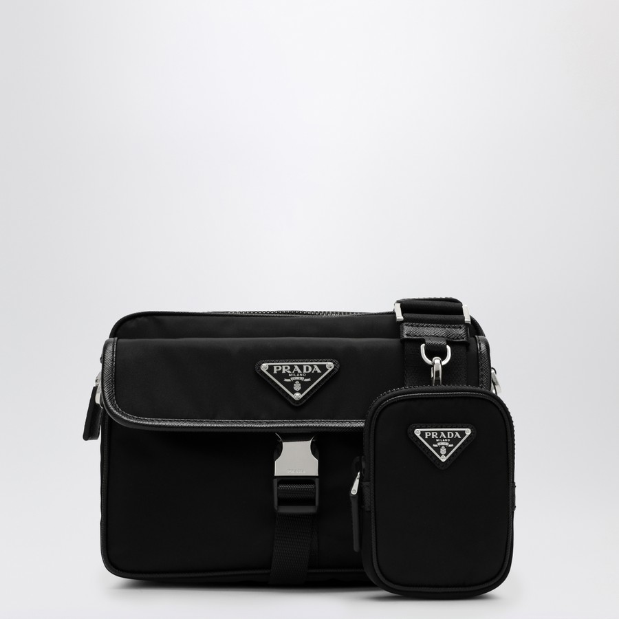 Prada Black Re-Nylon cross-body bag | TheDoubleF