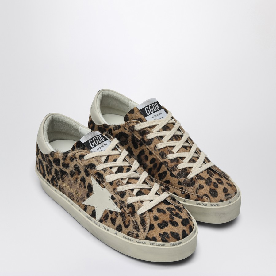 スニーカー Golden Goose Deluxe Brand Printed Calf Hair Hi Star Sneakers Golden Goose Hi Star Sneakers leopard print in pony hair