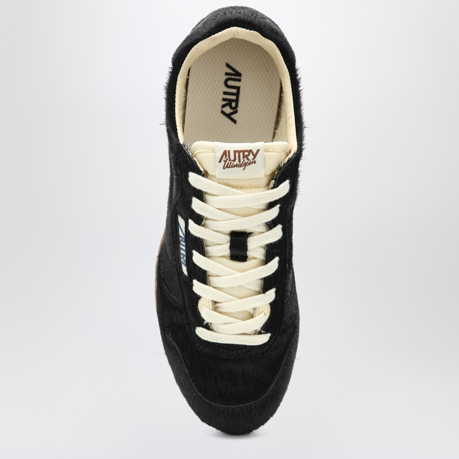 スニーカー Autry Black Windspin Sneakers In Pony Hair AUTRY Black Windspin sneakers in pony hair | TheDoubleF