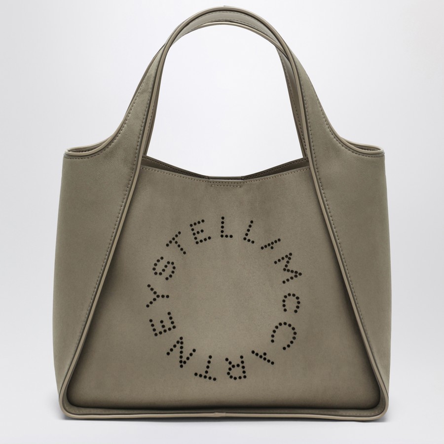 トートバッグ Stella Mccartney Khaki-Coloured Medium Stella Logo Bag Stella McCartney Khaki-coloured medium Stella Logo bag