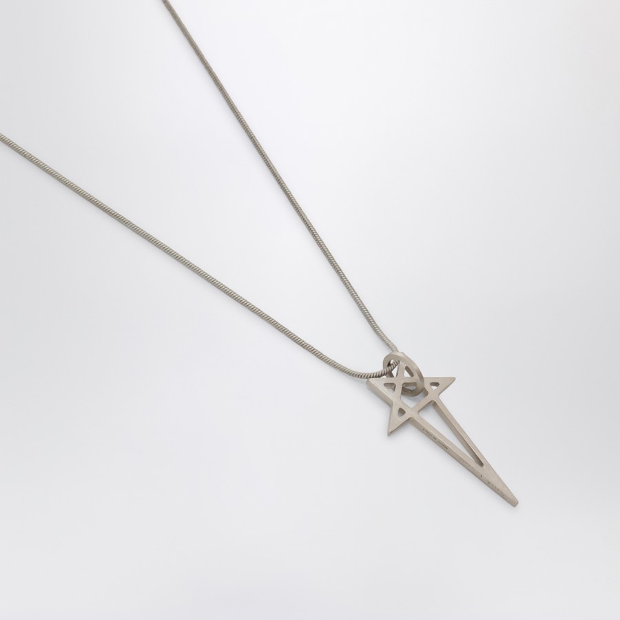 Rick Owens Pentagram necklace in metal | TheDoubleF
