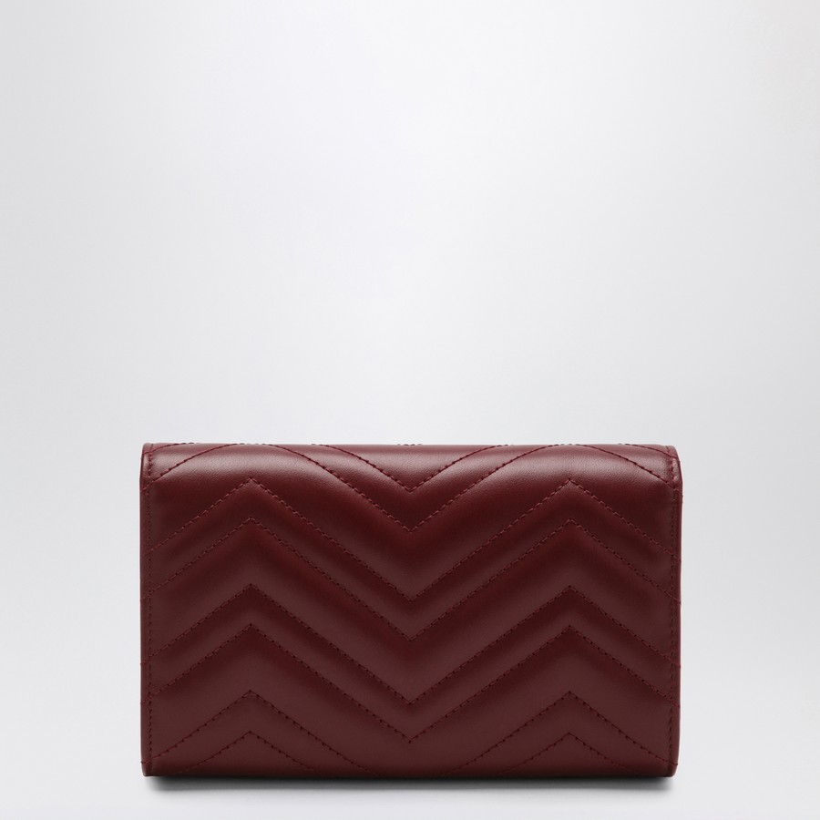 GUCCI GG Marmont Wallet Red Anchor with Chain | TheDoubleF