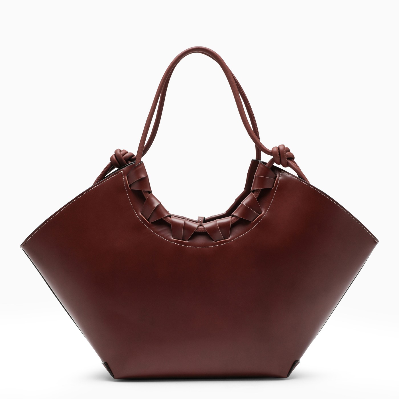 HEREU Cordell mahogany leather tote bag TheDoubleF