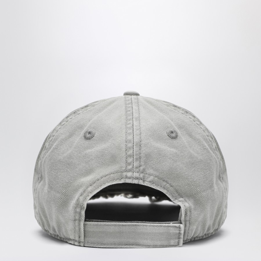 The Attico Vintage-effect grey baseball cap | TheDoubleF