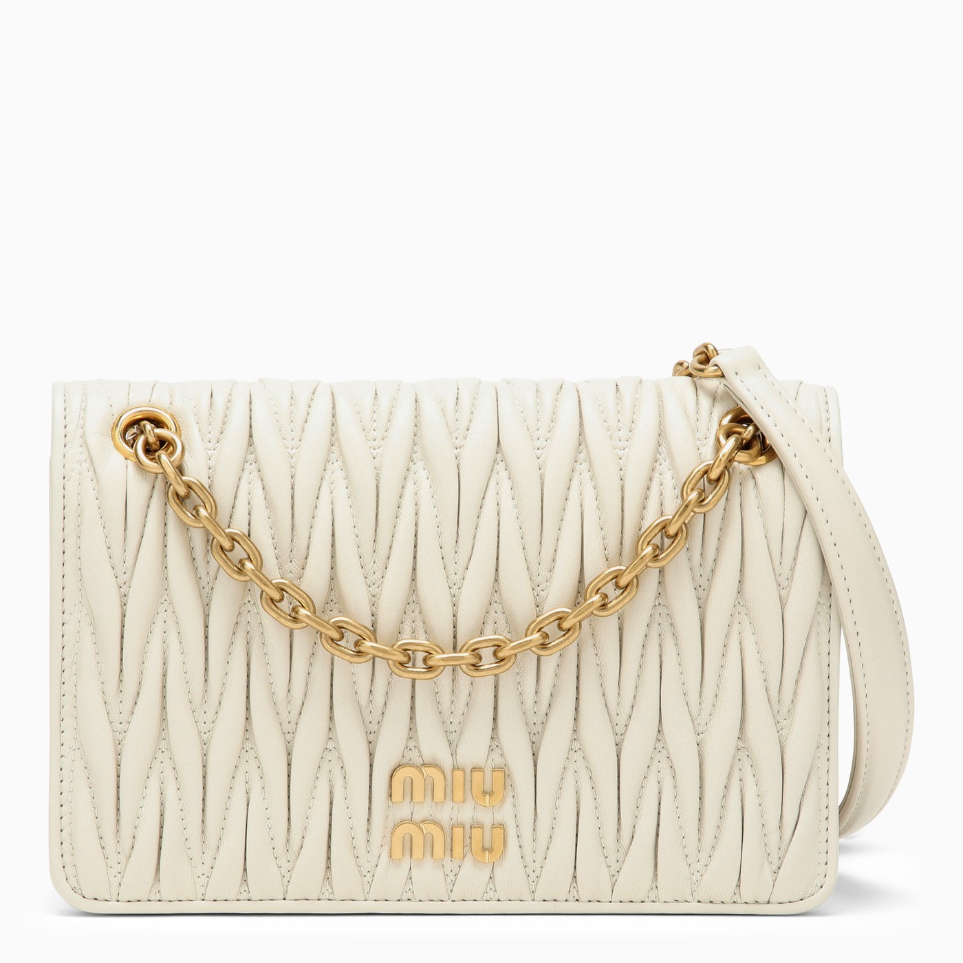 Miu Miu Gesteppte weiß Tasche aus Leder TheDoubleF