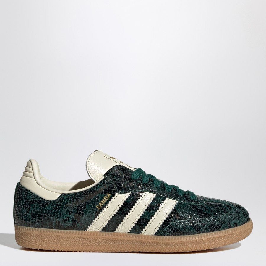 adidas Originals Samba OG sneakers green with snake print TheDoubleF