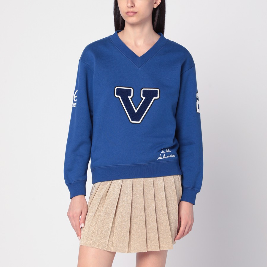 Valentino Blue sweatshirt with V and Le Chat de la Maison