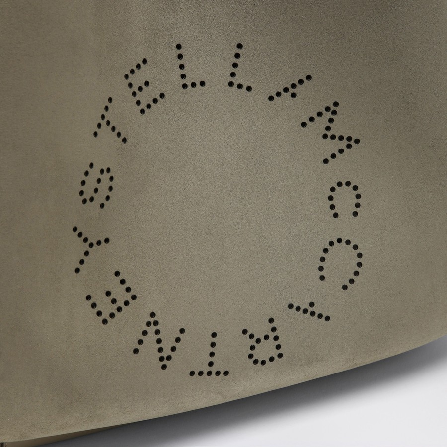 Stella McCartney Large Khaki Hobo Bag with Logo | TheDoubleF