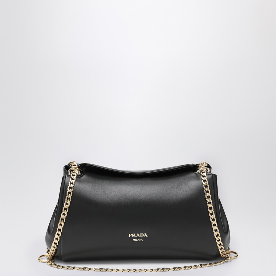 ショルダーバッグ・ポシェット PRADA SMALL BLACK NAPPA TUMULT BAG Prada Small black Nappa tumult bag | TheDoubleF