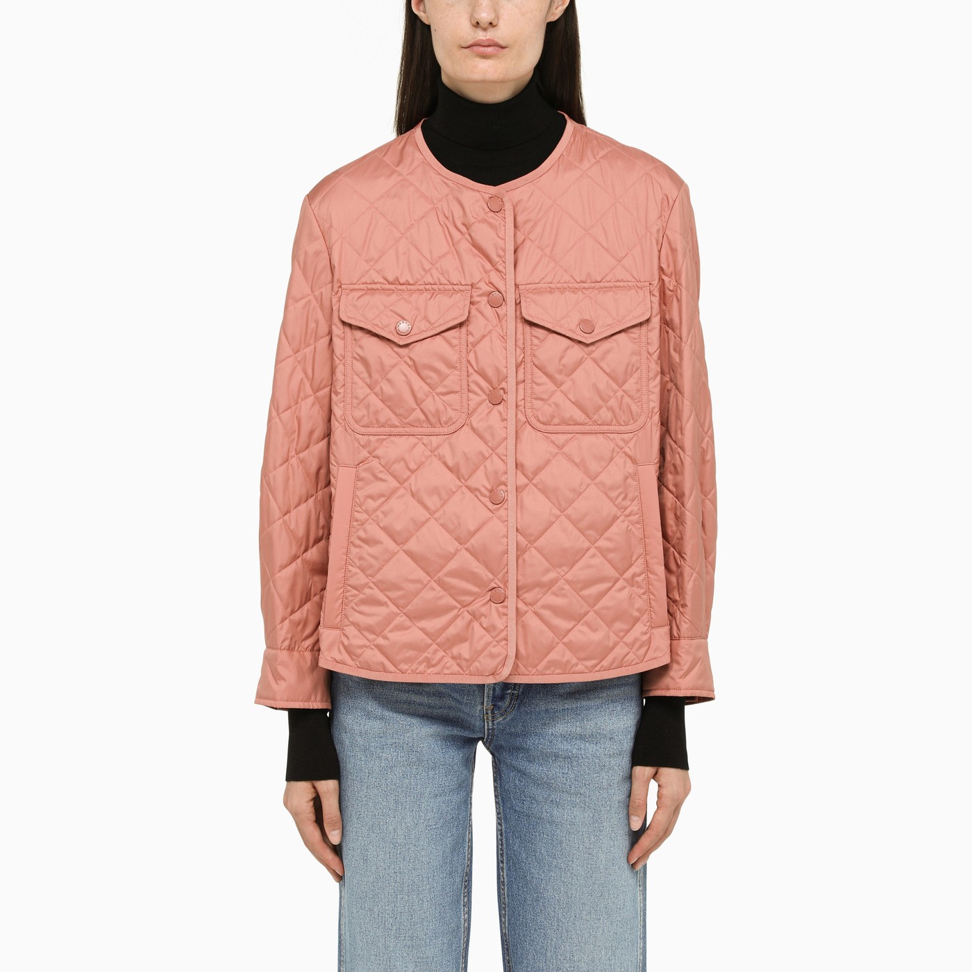 MAX MARA WEEKEND Pink quilted jacket TheDoubleF