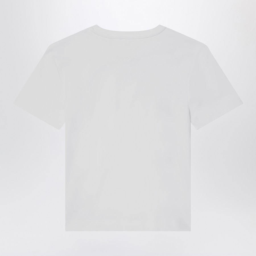 【関税込み】Givenchy ホワイト レギュラーフィット Tシャツ Givenchy White T-shirt with bow and logo | TheDoubleF