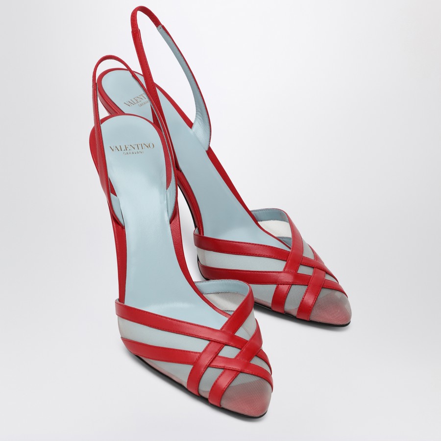 パンプス VALENTINO GARAVANI RED IMPUDANCE SLINGBACK DECOLLETE Valentino Garavani Red ImpuDance Slingback Décolleté