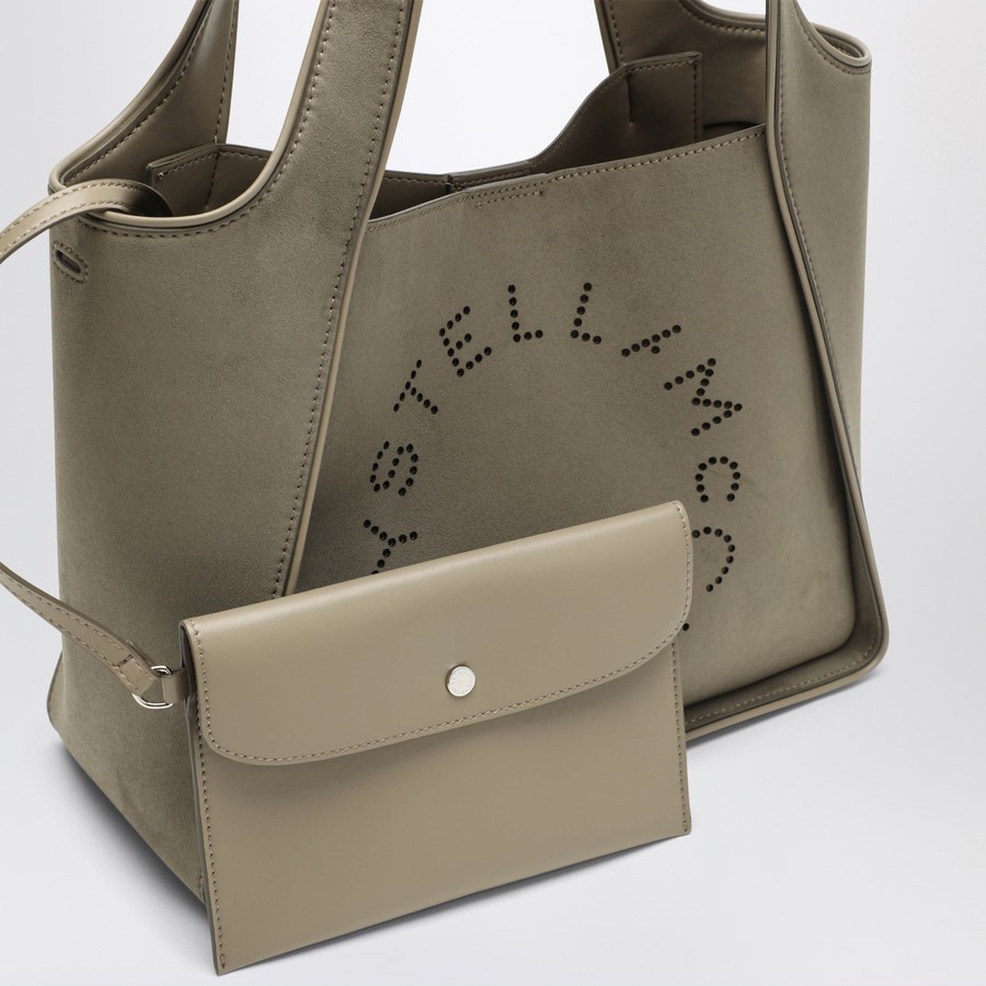 トートバッグ Stella Mccartney Khaki-Coloured Medium Stella Logo Bag Stella McCartney Khaki-coloured medium Stella Logo bag