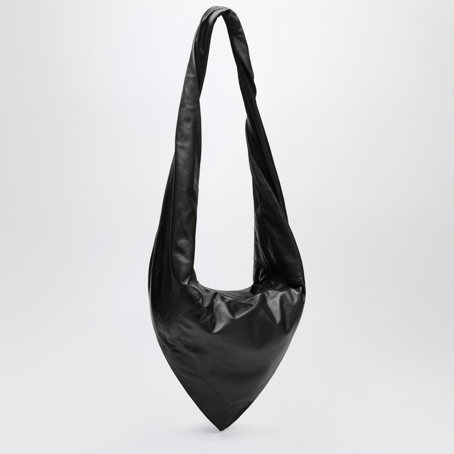 ショルダーバッグ・ポシェット LEMAIRE Lemaire Scarf Shoulder Bag (BG0157 LL0075 MU096) LEMAIRE Scarf bag in black/brown leather | TheDoubleF