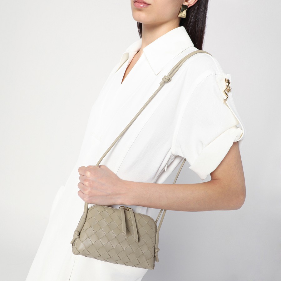 Bottega Veneta Ecru plaited Concert clutch bag | TheDoubleF