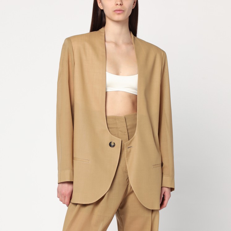 ジャケット PHILOSOPHY Women Jackets A05030726 1082 beige WOMEN's Single-Breasted Jacket Oriole | Blauer ®