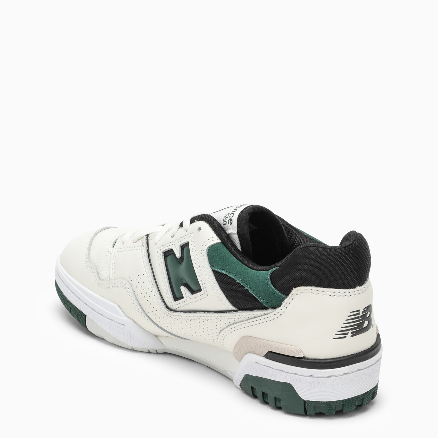 New Balance Low 550 cream/green trainer TheDoubleF