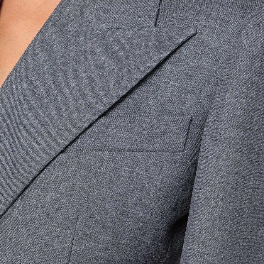 ジャケット GIVENCHY GREY DOUBLE-BREASTED WOOL JACKET Givenchy Grey double-breasted wool jacket | TheDoubleF