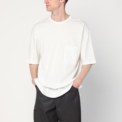 Alexander McQueen White oversized t-shirt with logo | TheDoubleF