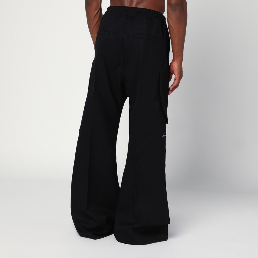 Rick Owens Black wide Cargobelas trousers | TheDoubleF