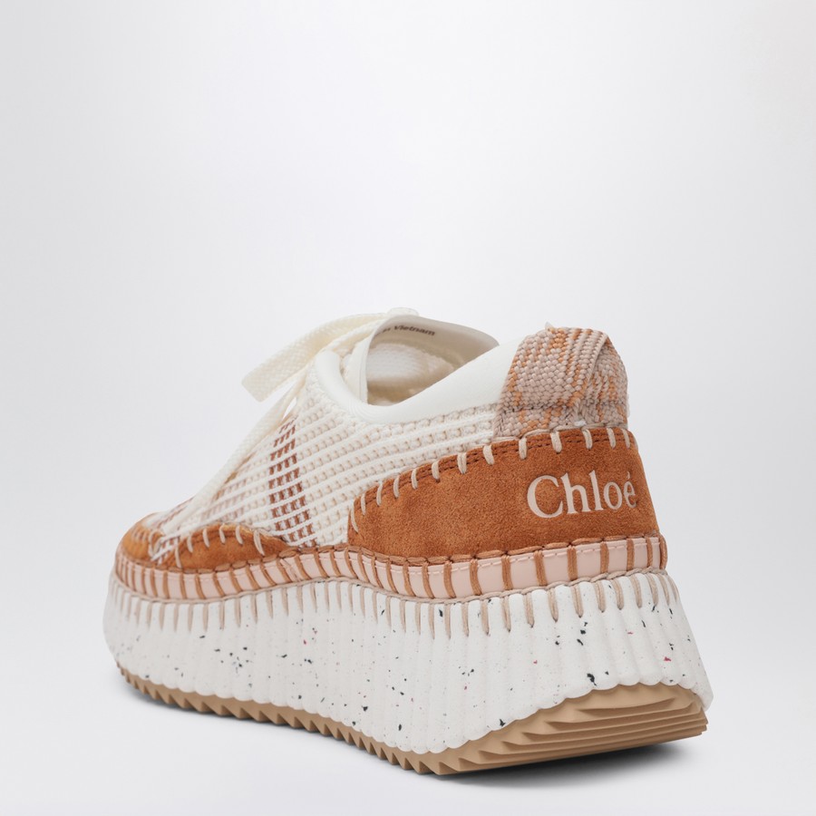 スニーカー CHLOE NATURAL NAMA TRAINER IN RECYCLED NYLON Chloé Natural Nama trainer in recycled nylon | TheDoubleF