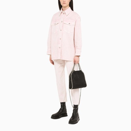 balenciaga pink denim shirt