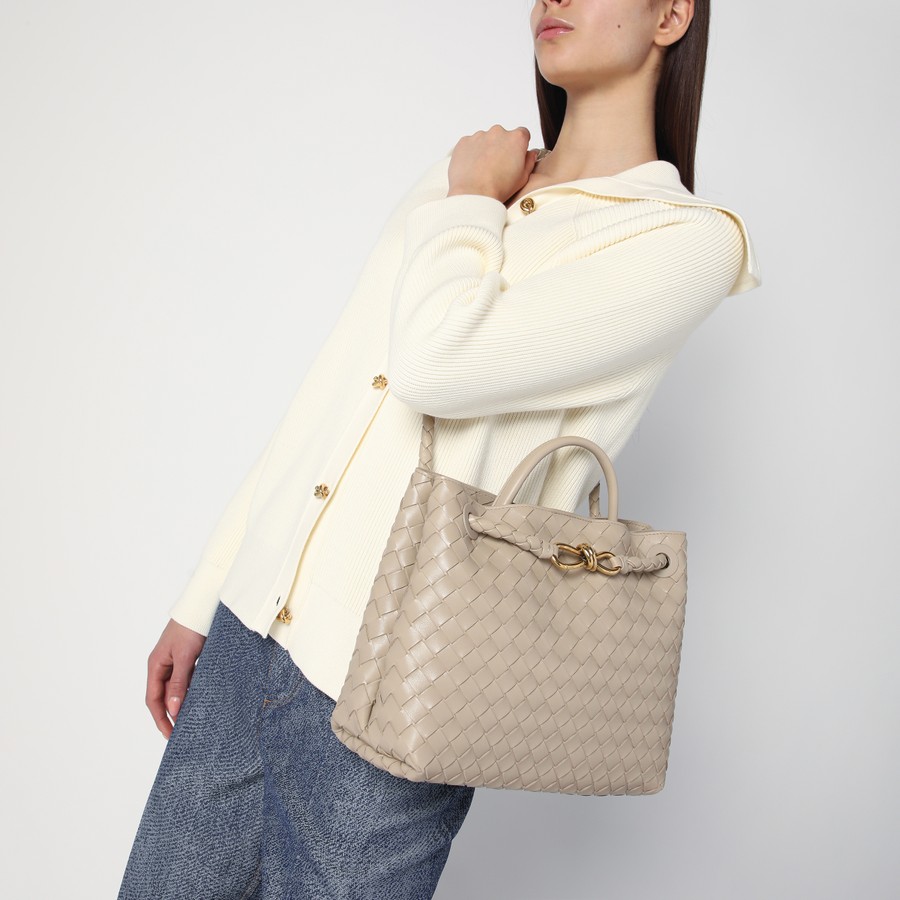 Bottega Veneta Ecru Andiamo medium bag | TheDoubleF