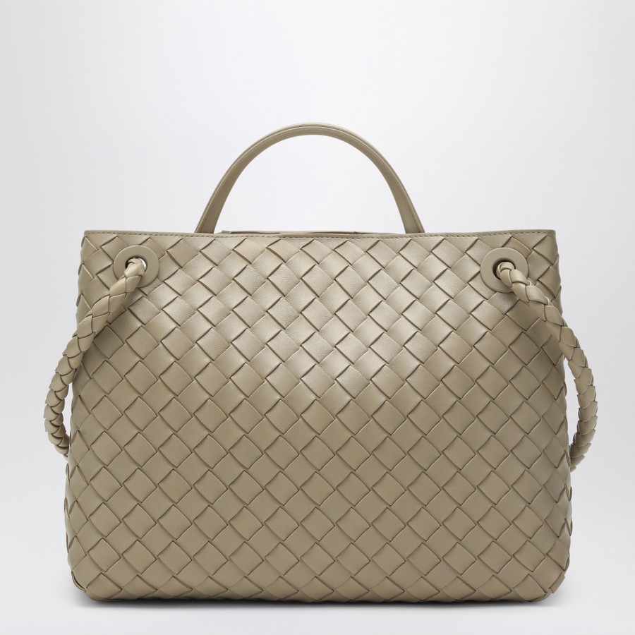 BOTTEGA VENETA ミディアム アンディアーモ バッグ 766016VCPP1 Bottega Veneta Ecru Andiamo medium bag | TheDoubleF
