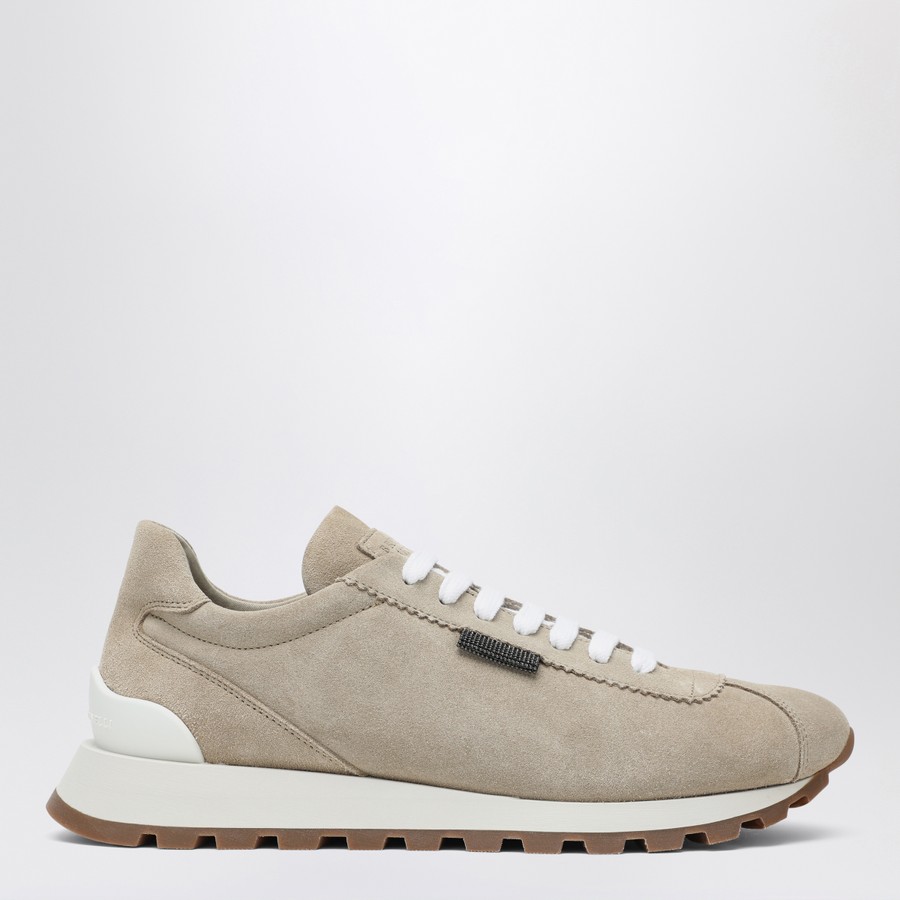 スニーカー BRUNELLO CUCINELLI Shiny Tab sneakers (MZSFG2110 C2657) Brunello Cucinelli Suede sneakers with Shiny Tab | TheDoubleF