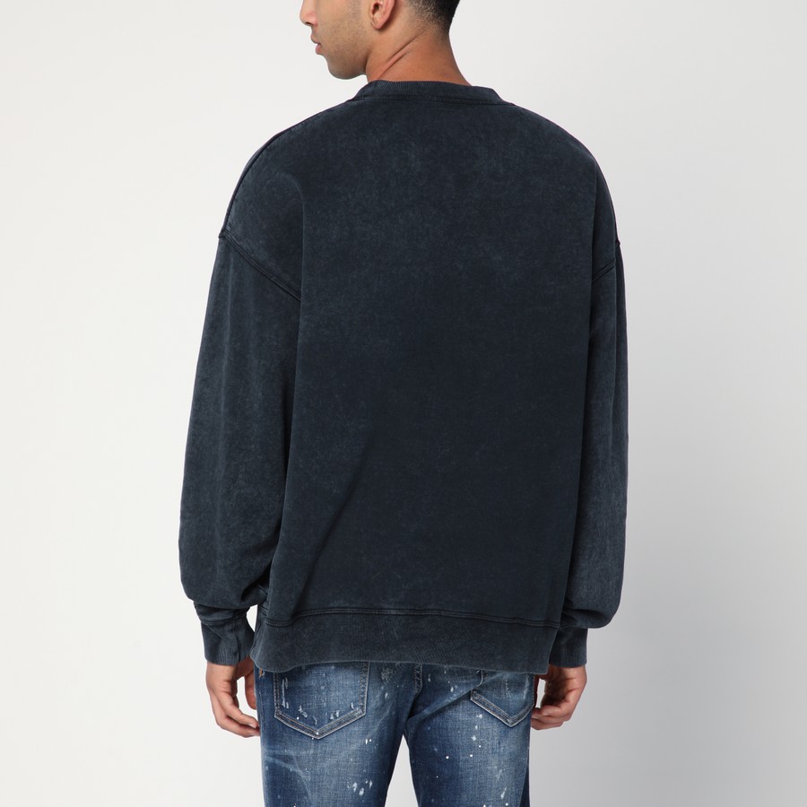 【関税&送料込】Dsquared2 Washed Grey Sweatshirt With Logo Dsquared2 Washed grey sweatshirt with logo | TheDoubleF