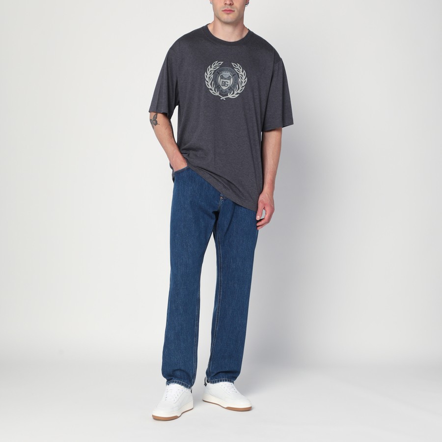 Dolce & Gabbana BLUE JEANS WITH LOGO ジーンズ ロゴ デニム Dolce & Gabbana logo-patch Jeans | Blue | FARFETCH