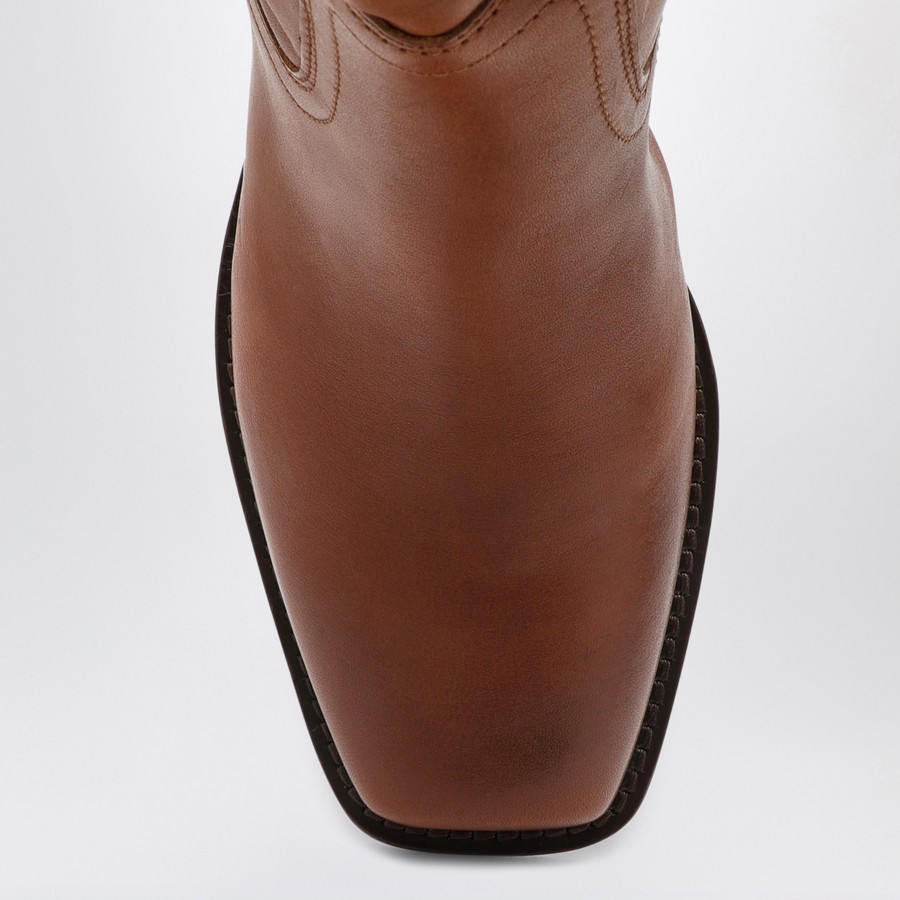 ISABEL MARANT Ademe Havana leather biker boot | TheDoubleF