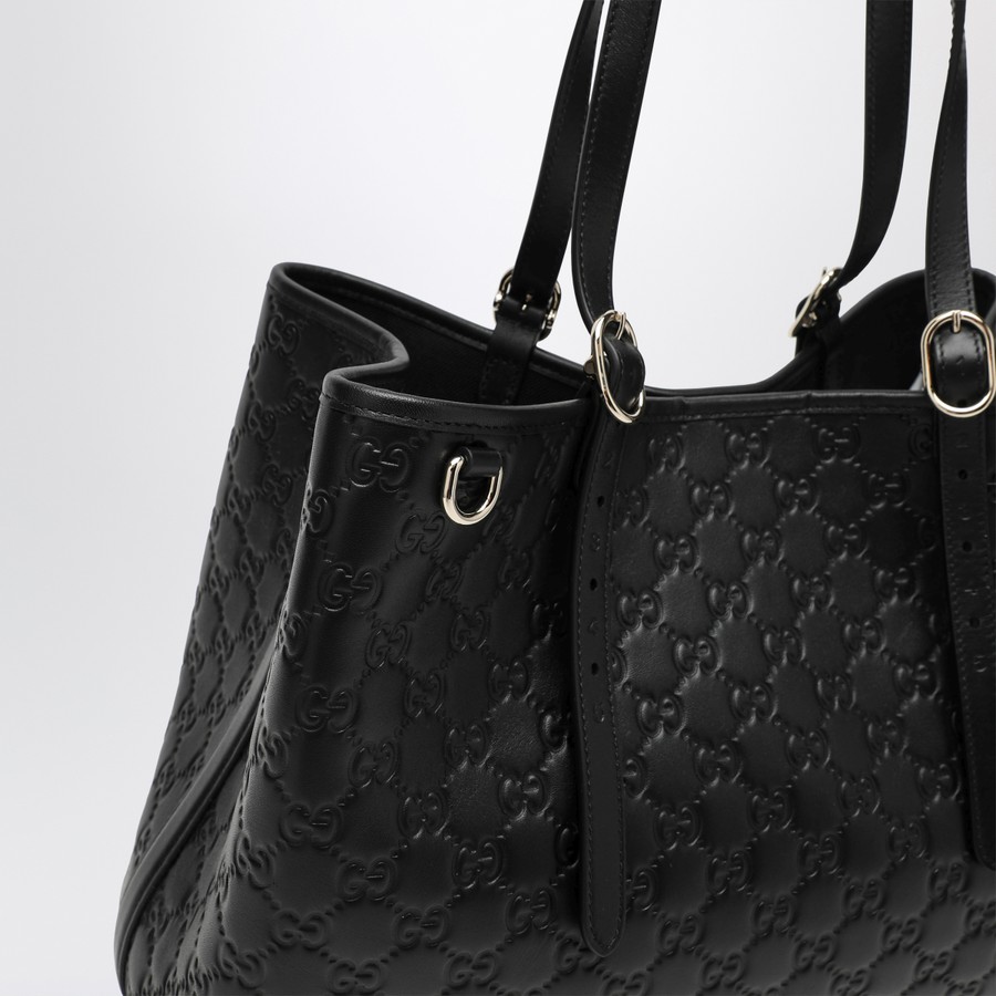 GUCCI GG Emblem large black shopping bag | TheDoubleF