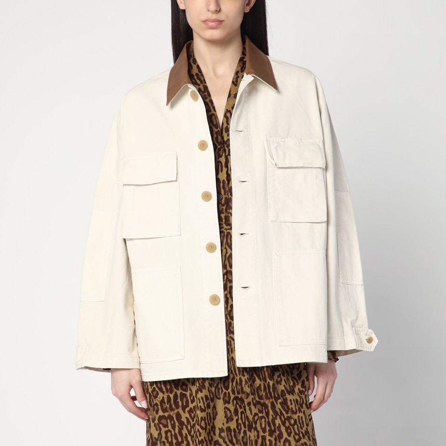 ジャケット 6397 Barn ivory jacket in cotton 6397 Barn ivory jacket in cotton | TheDoubleF