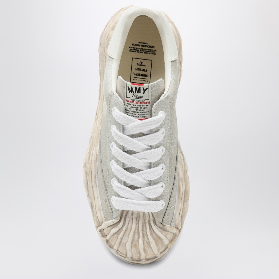 Maison MIHARA YASUHIRO Sneaker bassa Blakey grigia chiara in pelle