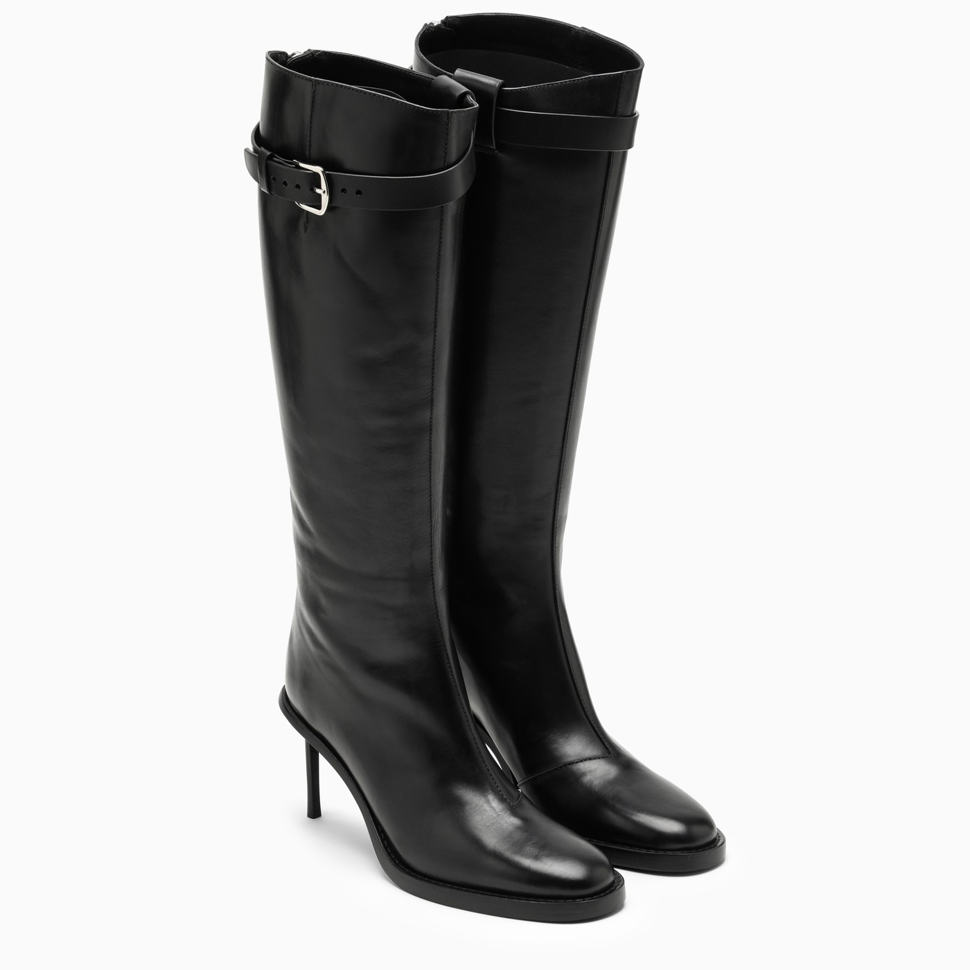Ann Demeulemeester High black leather boot TheDoubleF