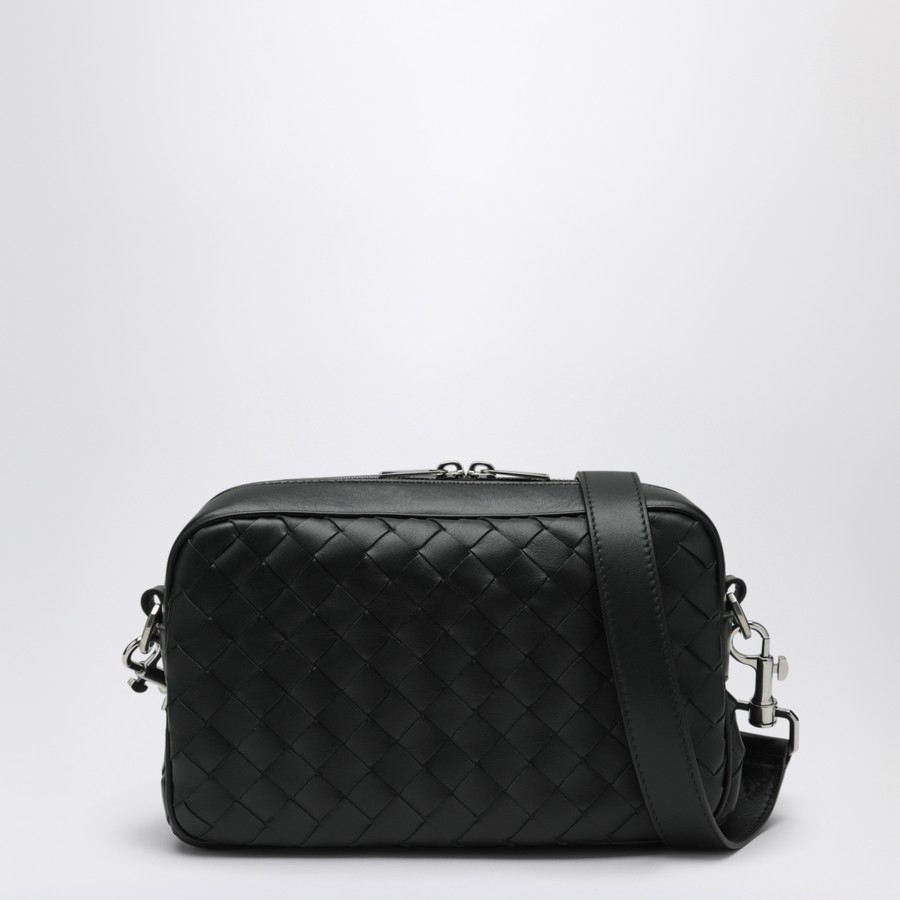 Bottega Veneta Dark green Camera bag in Intrecciato | TheDoubleF