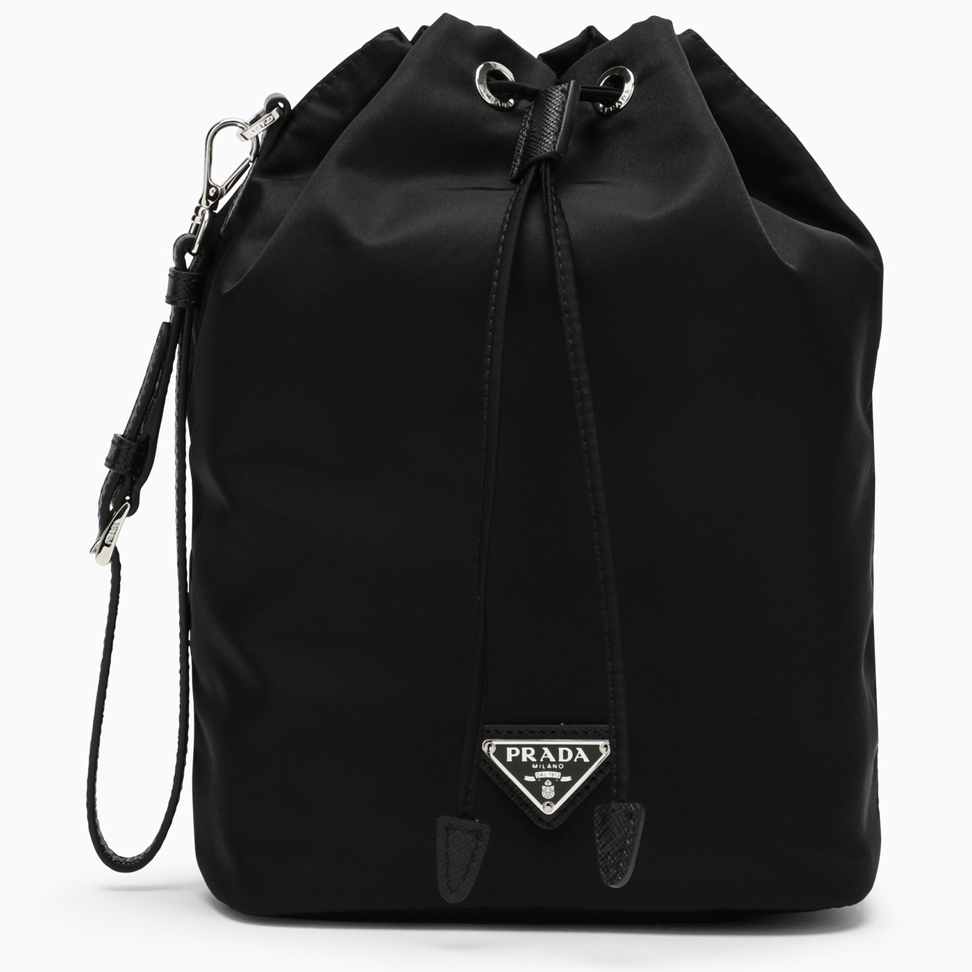 Prada Black ReNylon bucket TheDoubleF