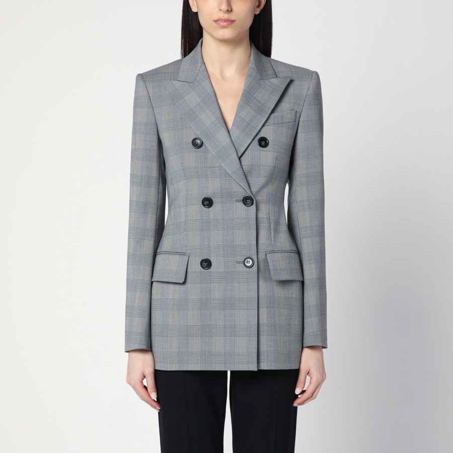 【関税&送料込】Sportmax Double-Breasted Jacket In Prince Of Sportmax Double-breasted jacket in Prince of Wales check