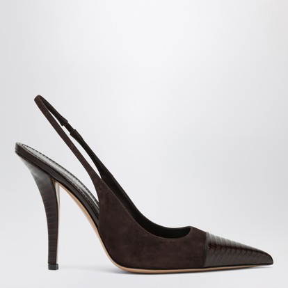 シューズ・サンダルその他 Ferragamo Black Gancini heeled ballerina in suede Ferragamo Black Gancini Heeled Ballerina In Suede | Balardi