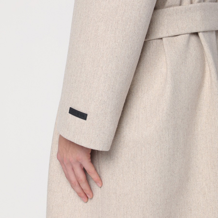 ジャケットその他 Fear of God Beige melange double-breasted coat Fear of God Beige mélange double-breasted coat – Lux Afrique