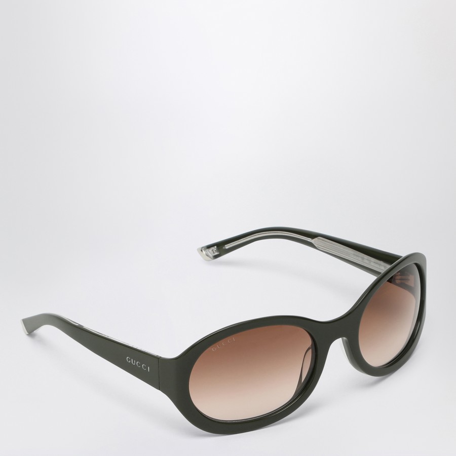 GUCCI Green round sunglasses | TheDoubleF