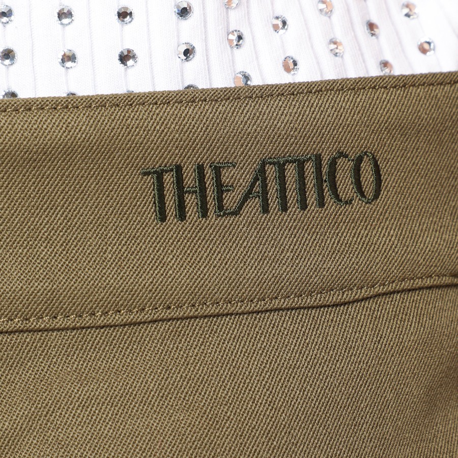 パンツ THE ATTICO FW25 'Military' pants (251WCP00270 081) THE ATTICO Fern Long Pant in Military Green | eBay