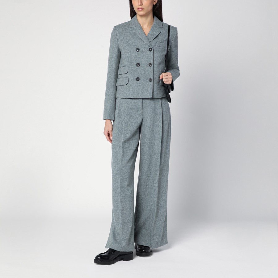 ジャケット the garment Mille grey double-breasted jacket the garment Mille grey double-breasted jacket | TheDoubleF