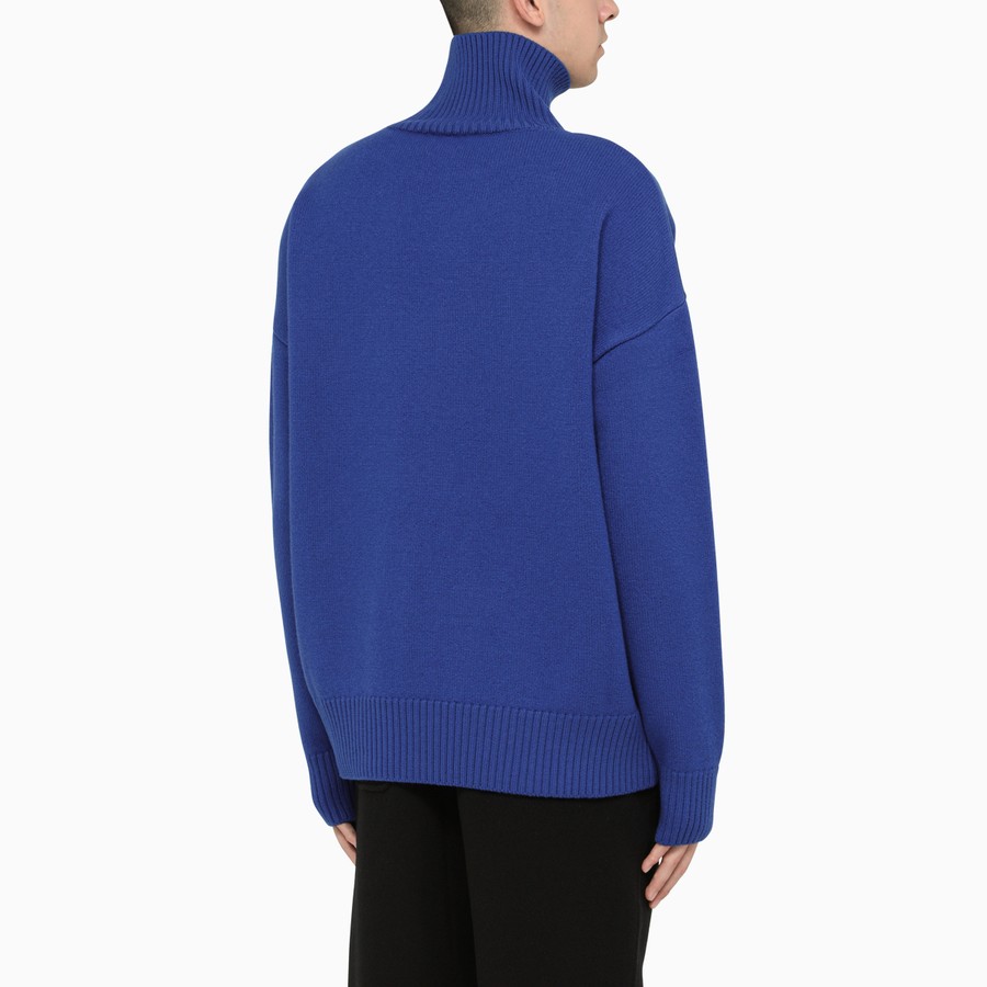 Ami Alexandre Mattiussi Blue Royal Ami De Coeur Turtle Neck