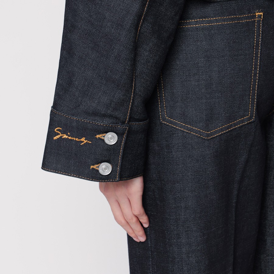 ジャケット GIVENCHY Women Outer BW00QB5YC9 Q GIV 401 BLUE Givenchy Dark blue denim jacket | TheDoubleF